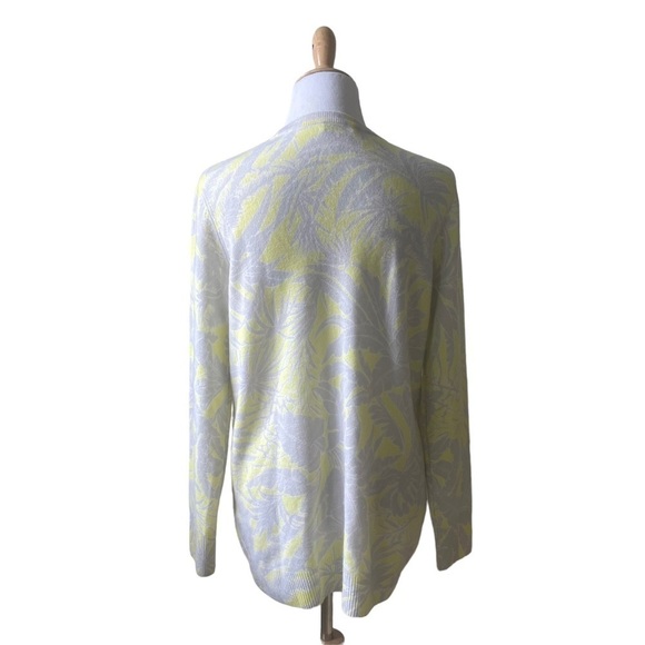 NWOT Equipment Rei Intarsia Cashmere Sweater in Chartreuse Small - Picture 5 of 11